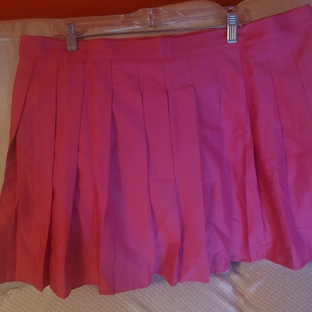 2 For $45 Pink Pleated Women's Skirt (Skort)